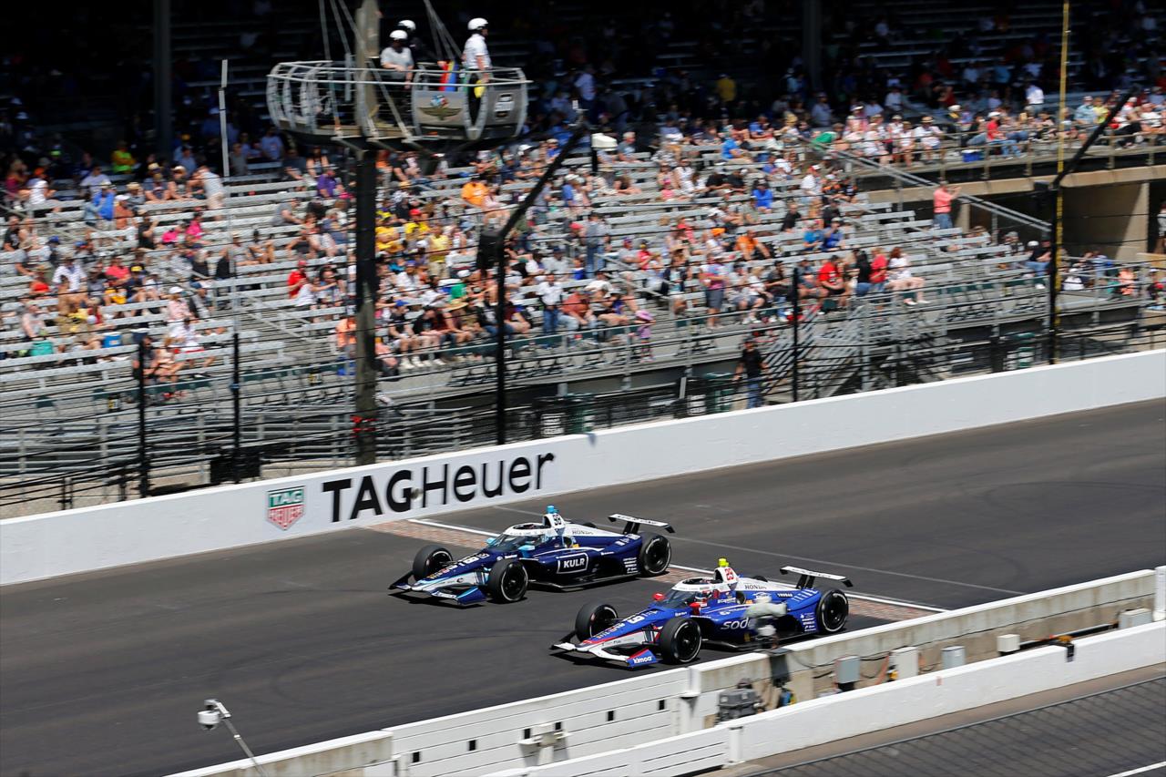 Marco Andretti and Graham Rahal - Miller Lite Carb Day - By: Paul Hurley -- Photo by: Paul Hurley